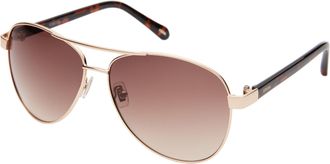 Fossil Womens Aviator Sunglasses