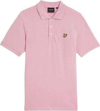 Lyle & Scott Polo Shirt - Heren - Polos - Roze - L - Katoen - Tops