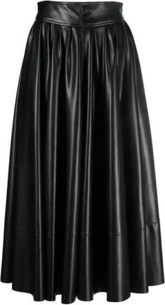 Philosophy di Lorenzo Serafini Midi Rok - Dames - Midirokken - Zwart - S - Polyester - Rokken