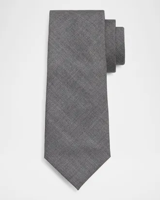 Brunello Cucinelli Men & apos;s Lightweight Wool Solid Tie