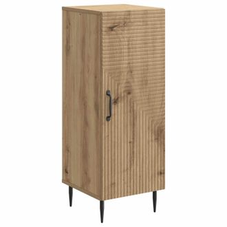 vidaXL Aparador Roble Artisan 33 X 34,5 X 89,5 Cm Madera De Ingenier&iacute;a Vidaxl