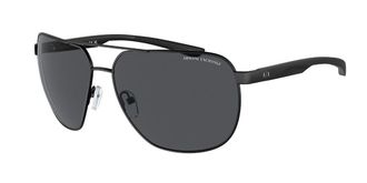 A|X Armani Exchange AX2047S 600087 Mens Sunglasses Black Size 63