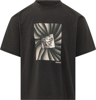 Versace Black Crew Neck T-Shirt