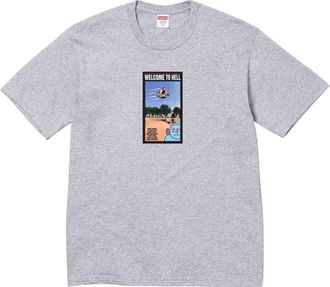 SUPREME x Toy Machine Welcome To Hell T-Shirt Grey SUP-SS24-071