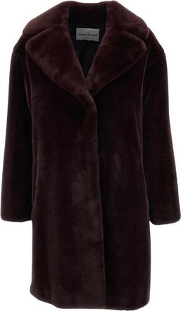 Stand Studio Camille Cocoon Jas - Dames - Jassen - Rood - XS - Polyester - Jassen