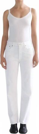 A Gold E Lana Straight Jeans In Marshmellow