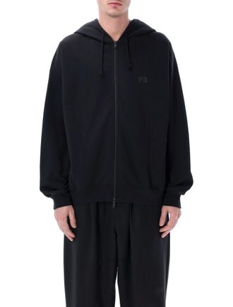 Yohji Yamamoto Brushed Terry Full Zip Hoodie