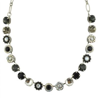 Mariana Womens Orchid Necklace In Black
