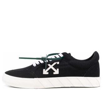 Off-white Low Vulcanized Canvas Sneaker Black White Orange OMIA085C99FAB0021001