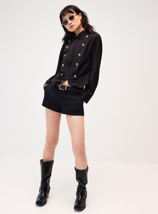 Twik Womens Multiple golden buttons fitted jacket