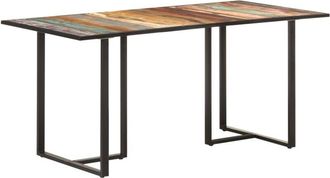 vidaXL Tavolo da Pranzo 160 cm in Legno Massello di Recupero - Vidaxl