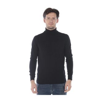 Daniele Alessandrini Maglia Ciclista Break - male - Daniele Alessandrini - Turtlenecks - Black - L - Knitwear