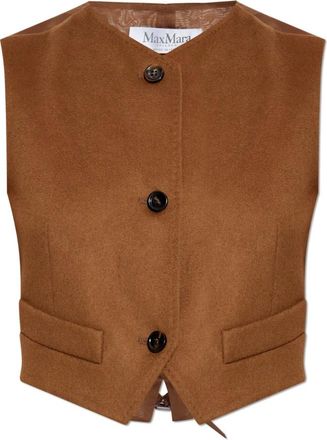 Max Mara Dames, Jassen, Bruin, Maat: XS Katoen