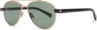 Saint Laurent Aviator-style Sunglasses - Brown Havana - One Size