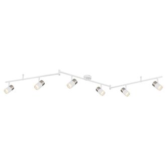 Netlighting Brisbon Ceiling Spotlight Bar White Matt 6x GU10