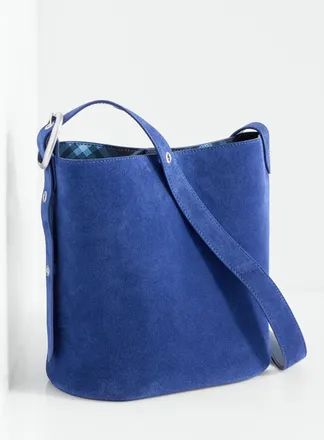 Talbots Cora Suede Bucket Bag - Midnight Sail - 001 Talbots