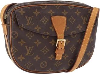 Louis Vuitton Pre-owned Monogram Canvas Shoulder Bag - Dames - Vintage Schoudertas - Bruin - ONE Size - Leer - Vintage