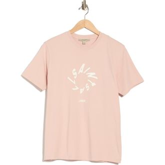 AllSaints Halo Boyfriend Tee in Mauve Chalk Pink at Nordstrom Rack, Size X-Small