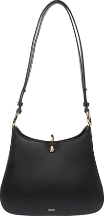 Paco Rabanne Ring Medium Structured Calf Leather Handbag