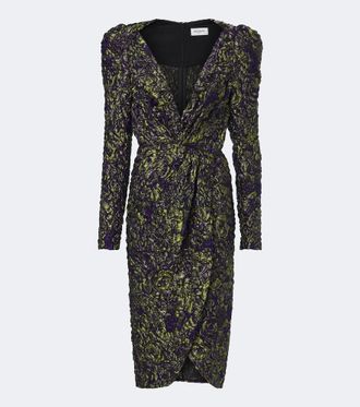 Balmain Vestido midi de jacquard