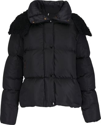 Moncler Piumino trapuntato con cappuccio - Nero