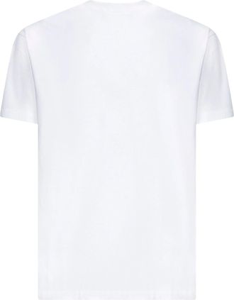 Givenchy Mens Stamp Print T-Shirt in White Cotton - Size X-Large