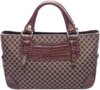 Celine Pre-owned Handbags, female, Brown, Size: ONE SIZE Pre-owned Boogie Macadam Leather Handbag