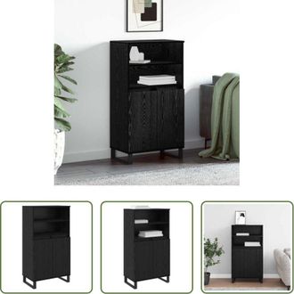 vidaXL Credenza moderna - Credenza Nero 60 x 36 x 110 cm Legno multistrato