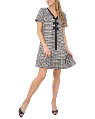 CeCe by Cynthia Steffe Cece Box Pleat Combo Bow Dress