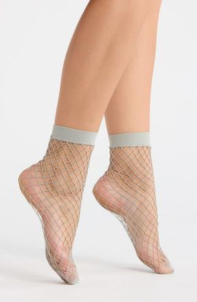 Nordstrom Whalenet Anklet Socks in Green Chaparral at Nordstrom, Size 9