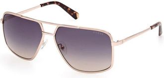 Guess Gu 00167-6032W Zonnebril - Heren - Zonnebrillen - Geel - 60 MM - Accessoires