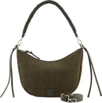 Fredsbruder FREDsBRUDER Shoulder Bag Weave Harmony Round Midi Hobo Bag Khaki Green