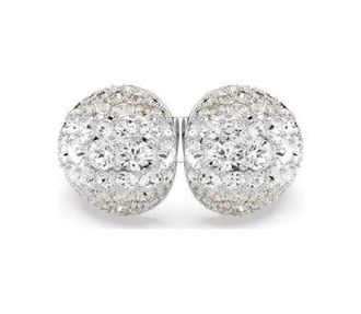 Swarovski Sublima Cocktail Ring Rhodium Shiny Crystal, Size 55 (US 6.75)