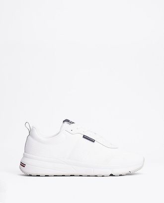 Tommy Hilfiger Mens Cleated Knit Sneaker - White - US 11.5 / EU 45