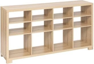 5five Simply Smart 5five Simply Smart - Credenza bivoak con ripiani regolabili 137x76cm effetto legno - 5five