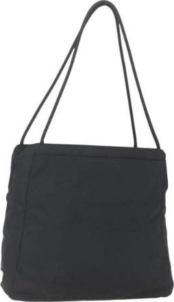 Prada Pre-owned Shoulder Bags, female, Black, Size: ONE SIZE Pre-owned Nylon Shoulder Bag