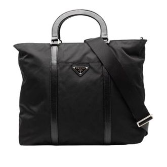 Prada Pre-owned Nylon Satchel - Dames - Vintage Shopper - Zwart - ONE Size - Nylon - Vintage