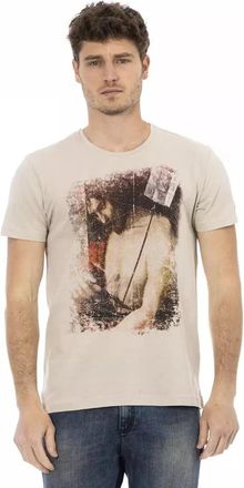 Trussardi Action T-Shirt - Heren - T-shirts - Beige - XL - Katoen - Tops