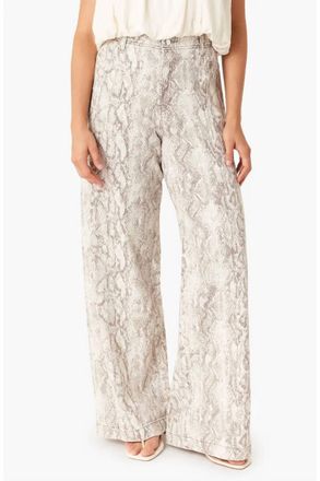 Habitual Aiden Relaxed Barrel Jeans In Snake Print