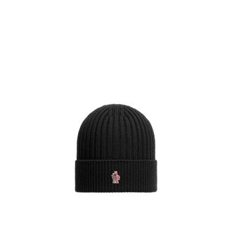 Moncler Moncler Wool Beanie, Men, Black, Size: One Size