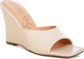 London Rag Shiloy Wedge Slide Sandal in Beige at Nordstrom Rack, Size 6.5