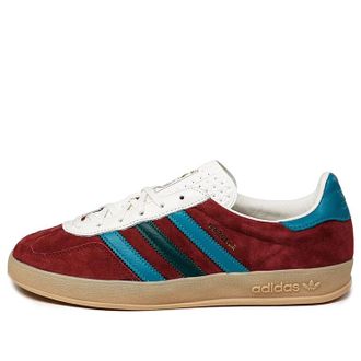adidas Gazelle Indoor Shoes Burgundy Arctic Fusion Collegiate Green IG4996