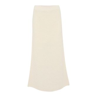 Part Two Knit Skirt Tofu - female - Part Two - Midi Skirts - Beige - 2XL - Skirts