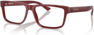 Ferrari 57mm Rectangle optical glasses in Red at Nordstrom