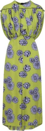 Lanvin Gedrapeerde Jurk met Print - Dames - Casual kleedjes - Veelkleurig - XS - Kleedjes