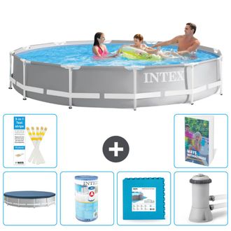 Intex Piscina Prism Frame Redonda - 366x76 Cm - 7-piezas S146