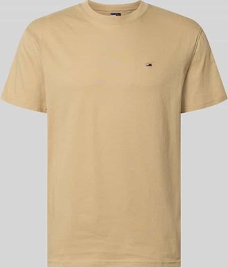 Tommy Jeans Regular Fit T-Shirt aus reiner Baumwolle in Beige, Gr&ouml;&szlig;e XXL