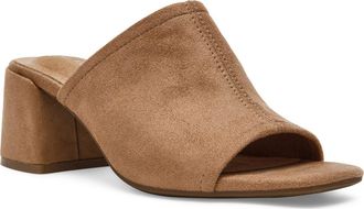 Anne Klein Flutter Slide Sandal in Sand Suede at Nordstrom, Size 8.5