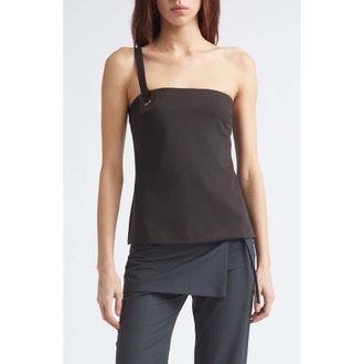 Paloma Wool Lali One-Shoulder Tank in 326 - Brown at Nordstrom, Size X-Large