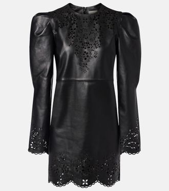 Isabel Marant Nala laser-cut leather minidress